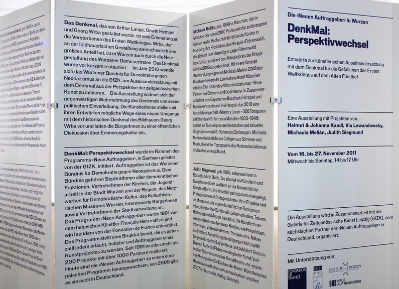 Exhibition view of "DenkMal"